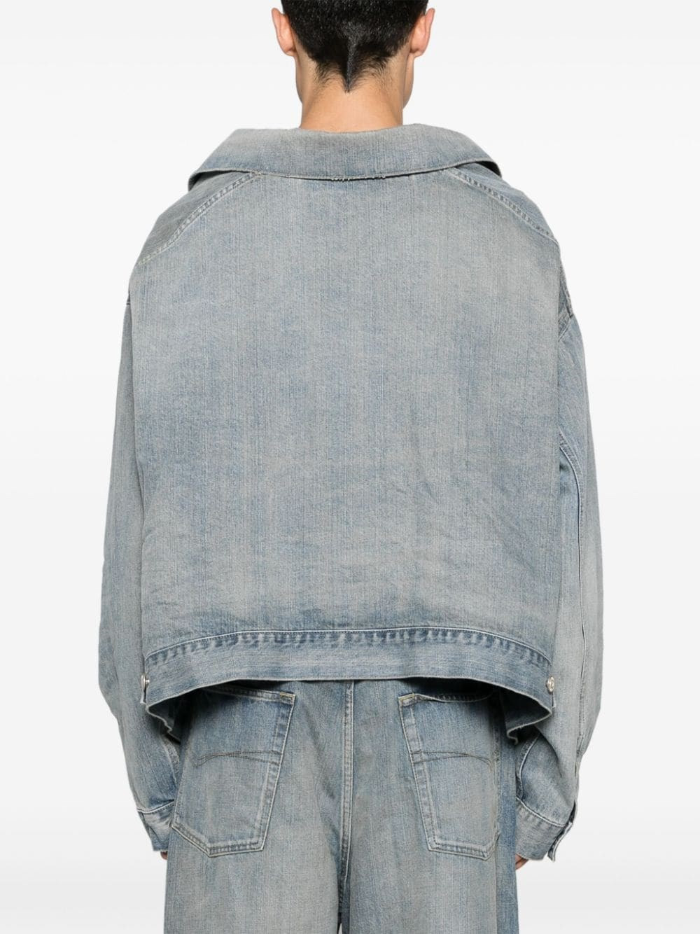 Off Shoulder denim jacket - 3