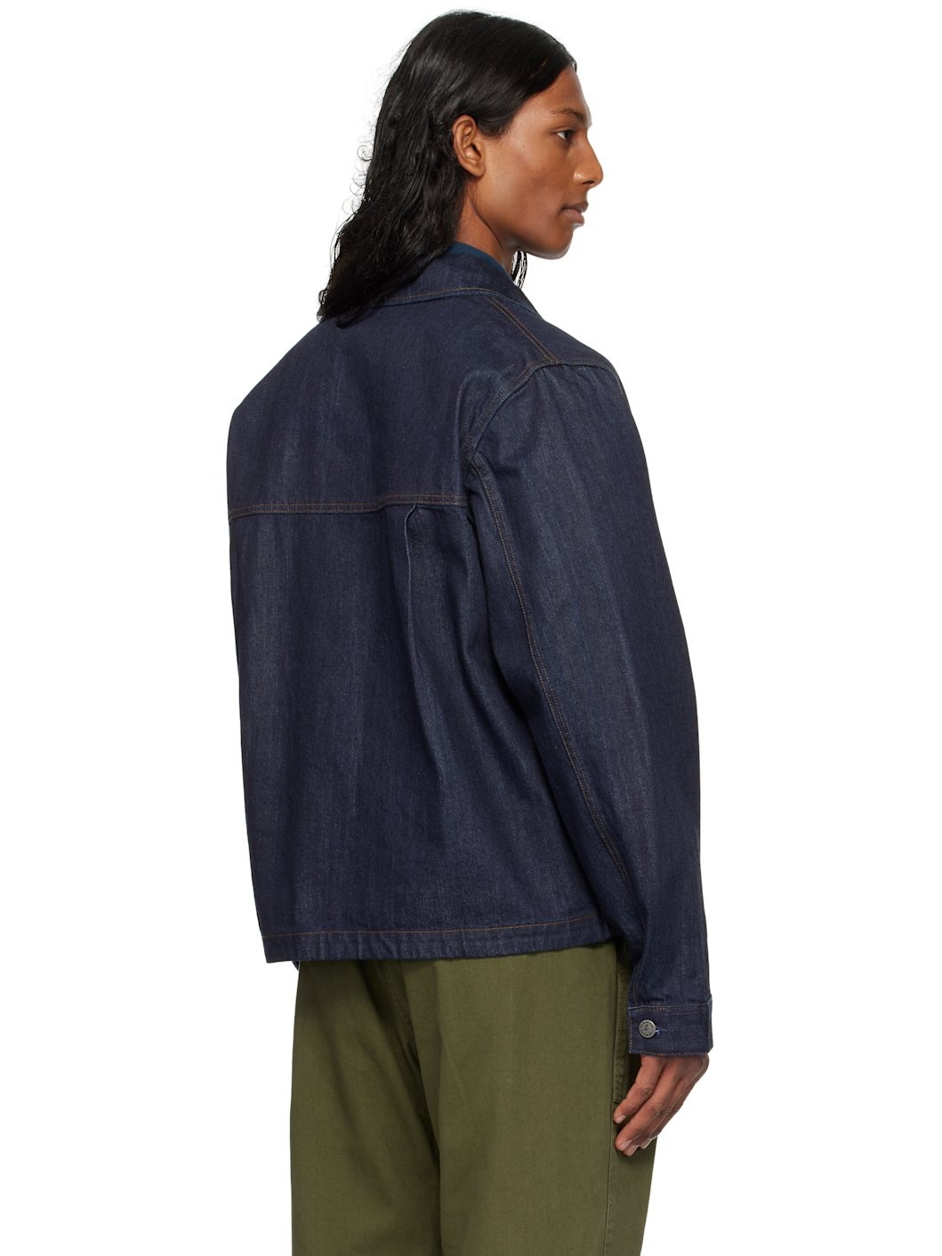 Navy Japanese Denim Jacket - 3