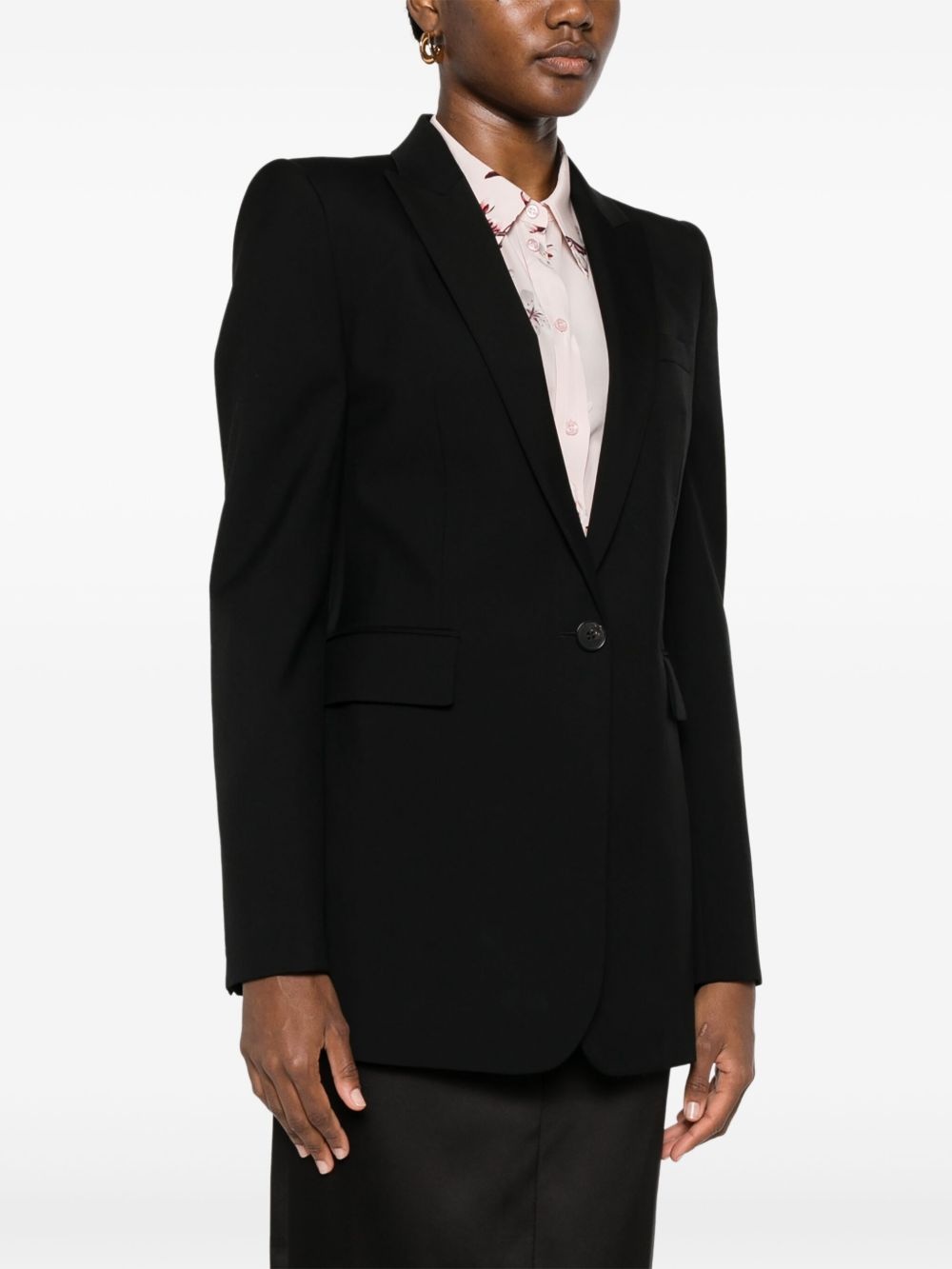 stacked shoulder blazer - 3