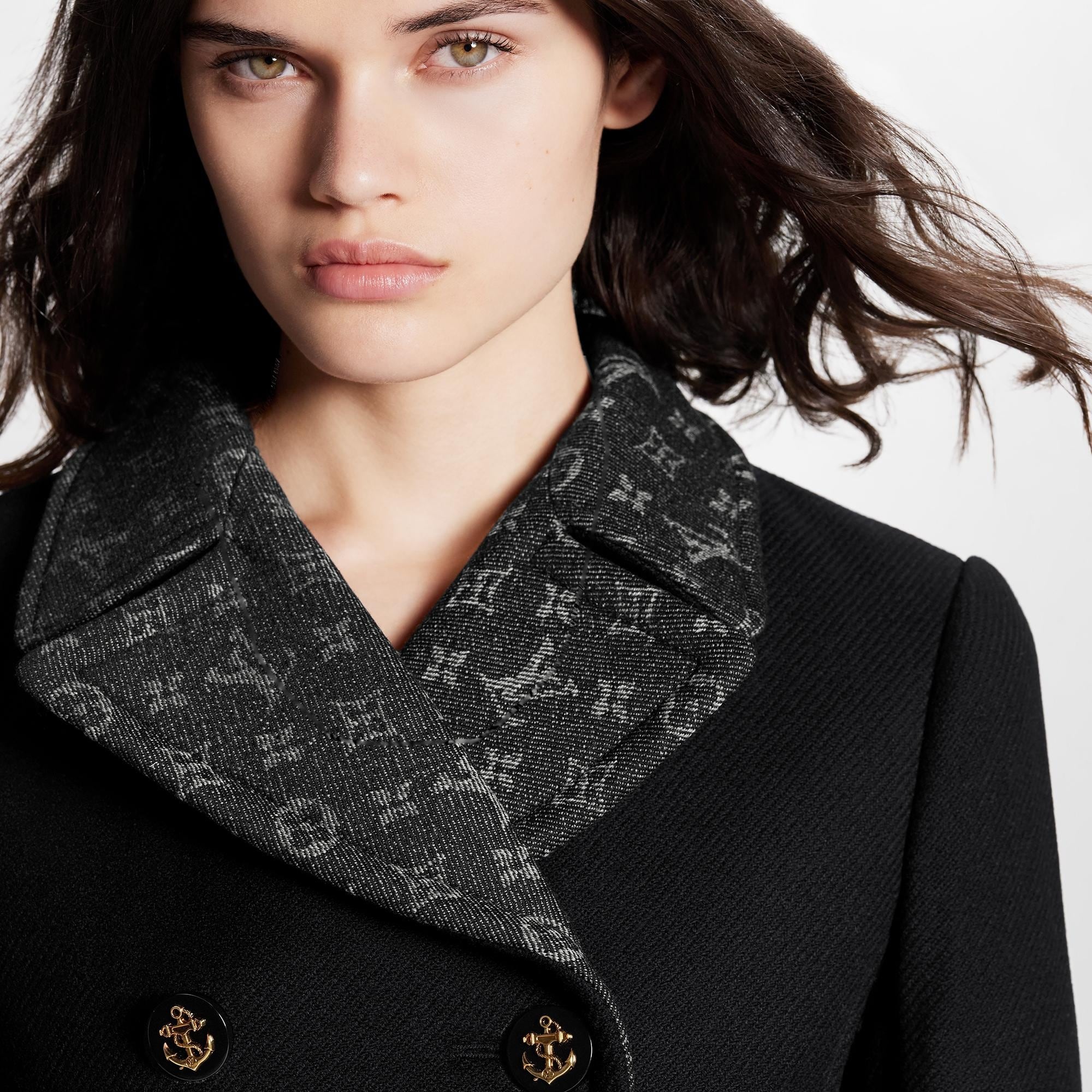 Anchor Button A-Line Coat - 4