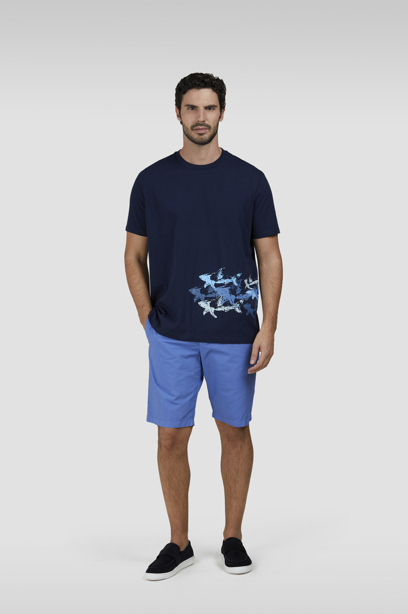 Paul & Shark ULTRALIGHT POPLIN COTTON BERMUDA WITH DRAWSTRING outlook