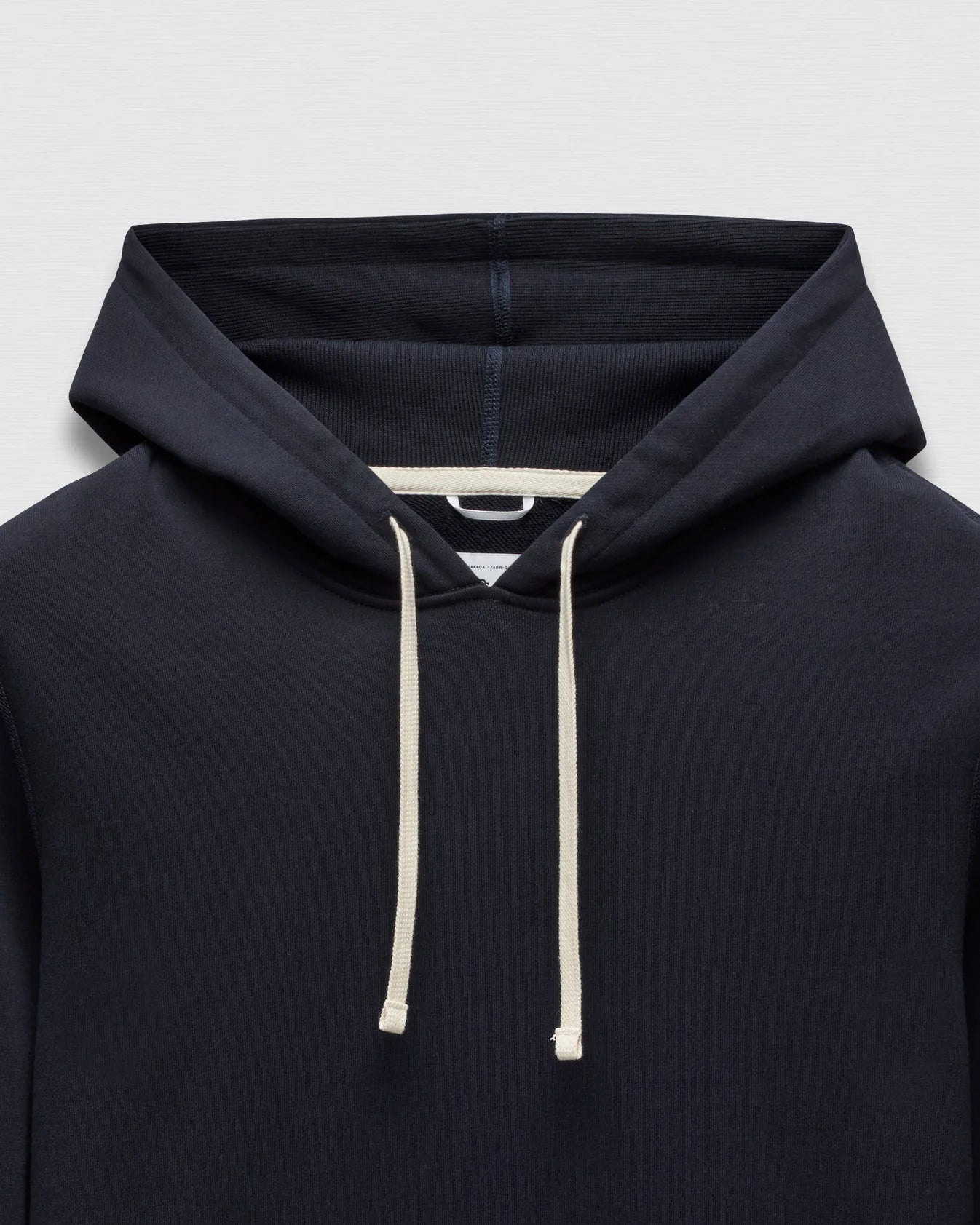 Midweight Terry Slim Hoodie Navy - 2