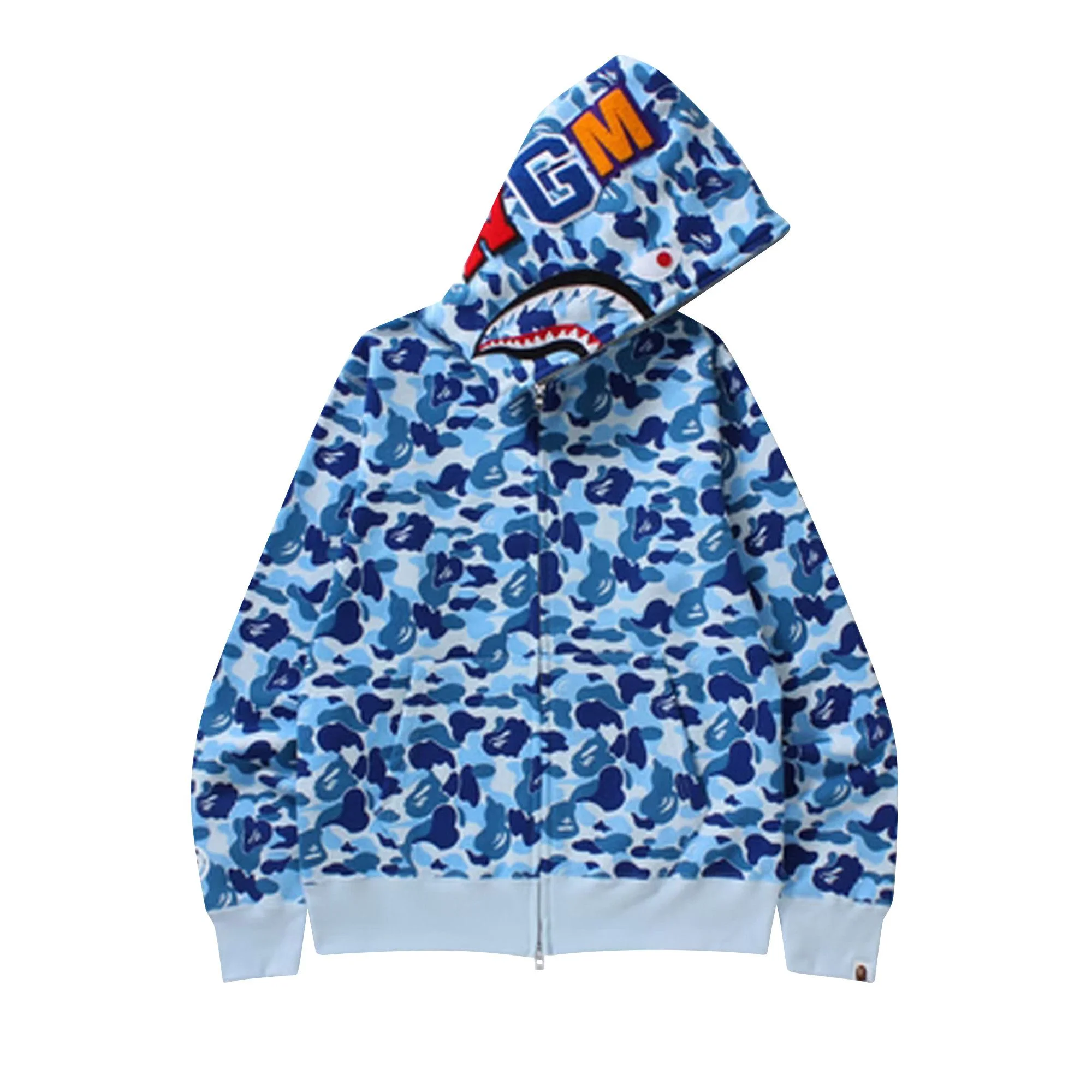 BAPE ABC Shark Full Zip Hoodie 'Blue' - 1