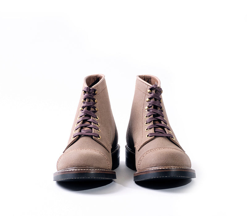 LK-014 Combat Boot Horween CXL Natural Roughout - 4