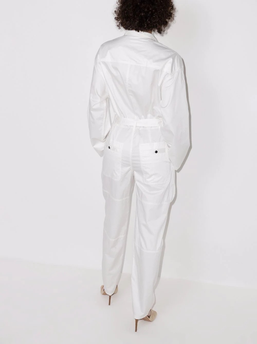 asymmetric cotton boilersuit - 3