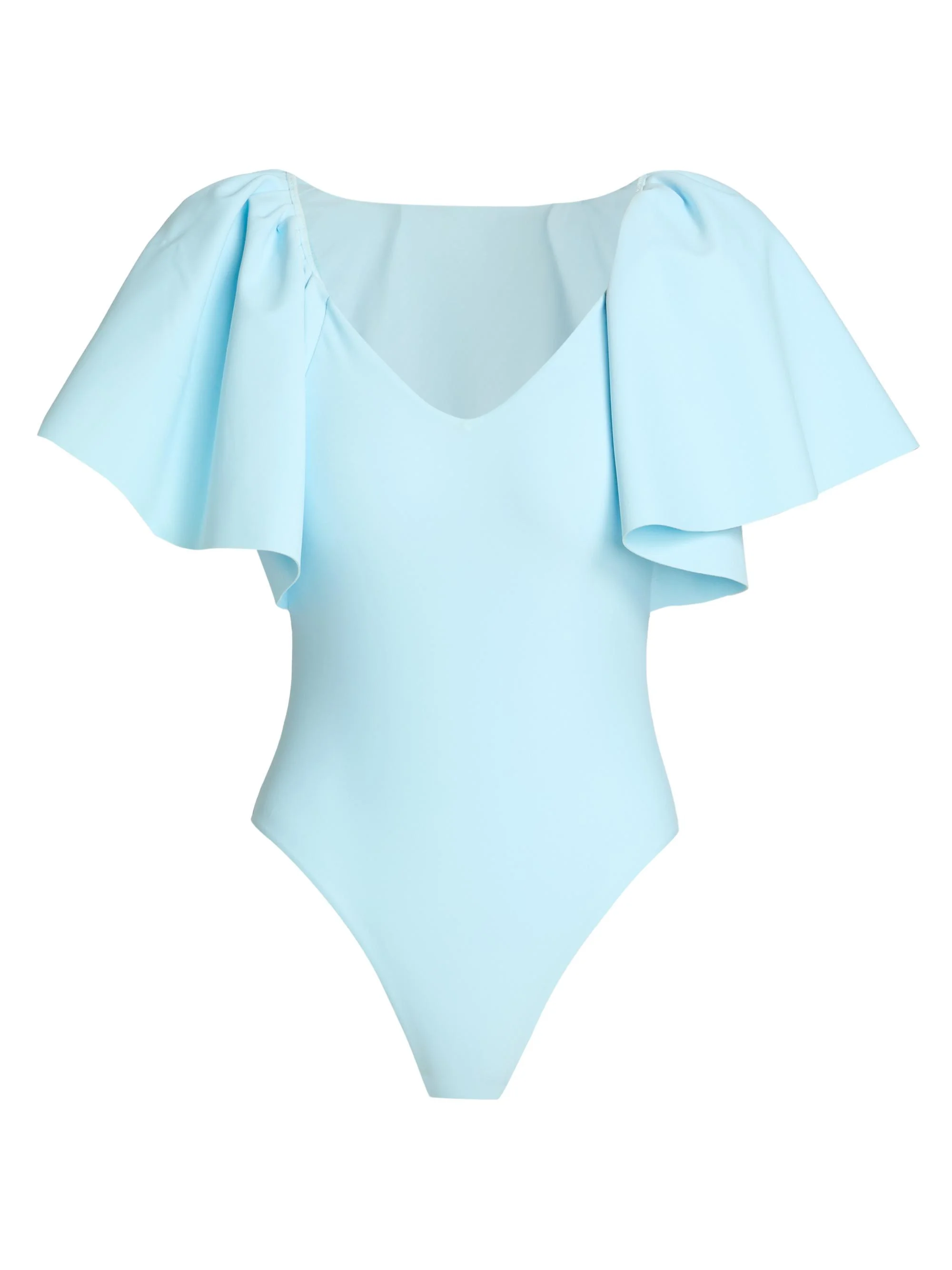 Women's Cassidie Flutter Sleeve One-Piece Swimsuit - Sky - 1