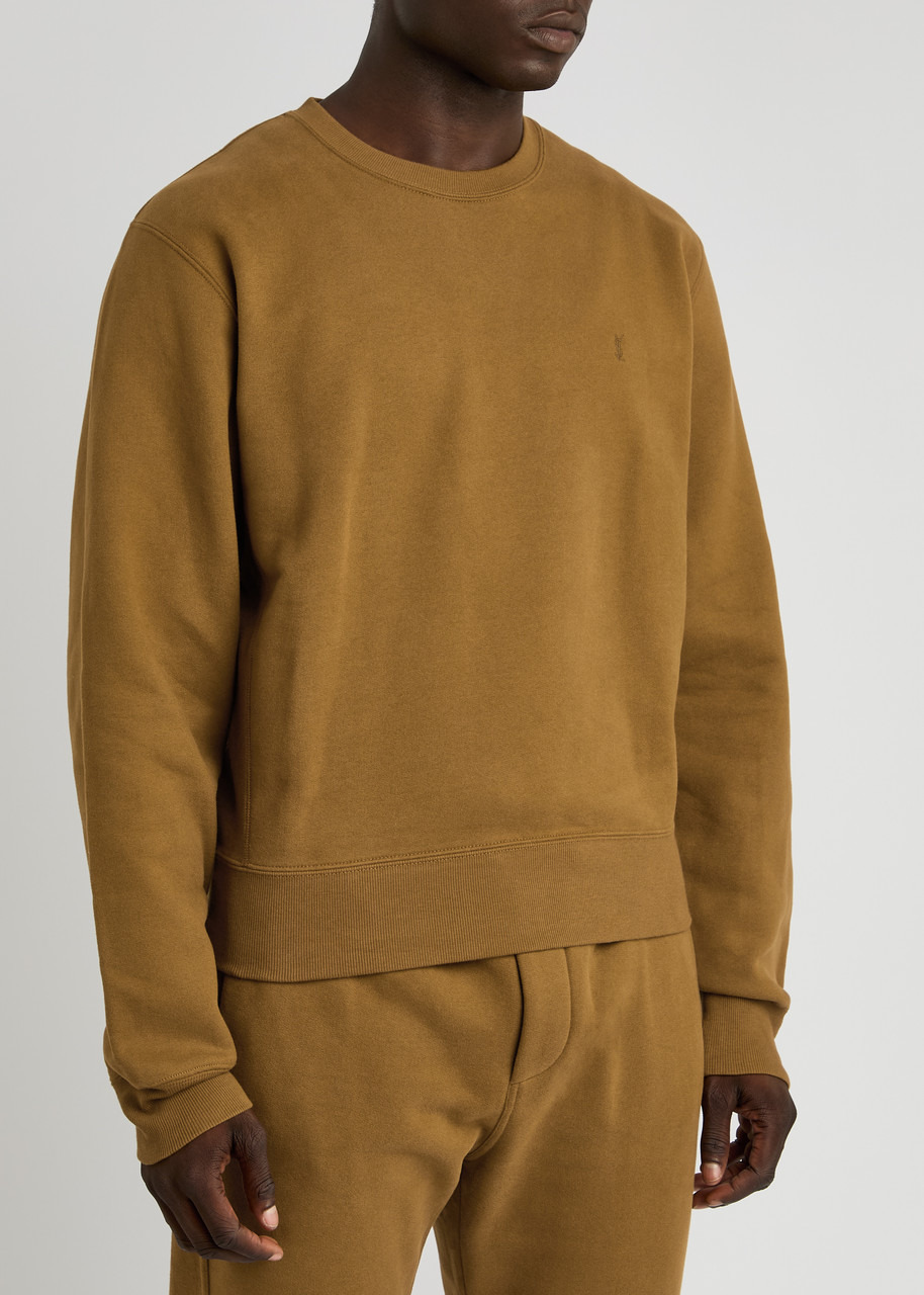 Saint Laurent Logo-embroidered Cotton Sweatshirt - 2