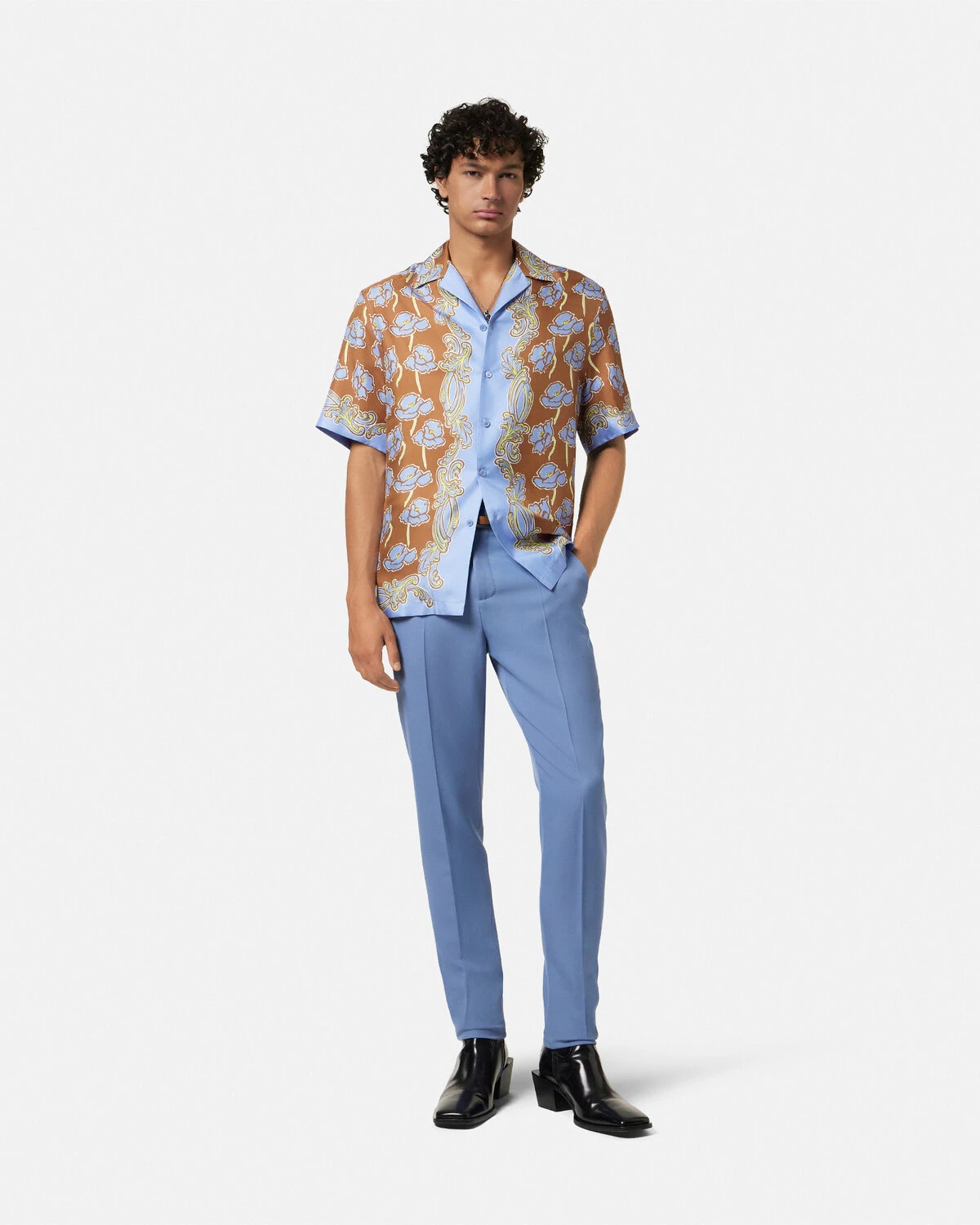 Poppies Foulard Silk Shirt - 2
