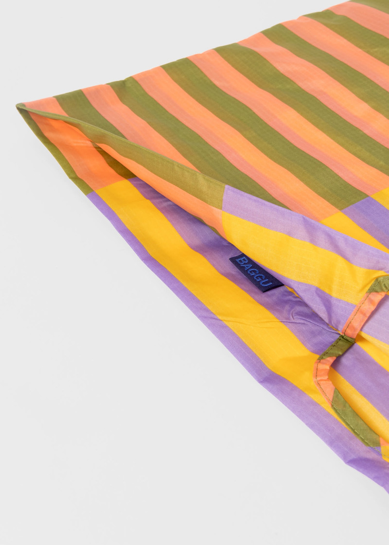 BAGGU Quilt Stripe Standard Reusable Bag 4