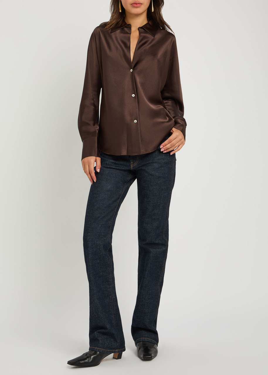 Silk-satin blouse - 4