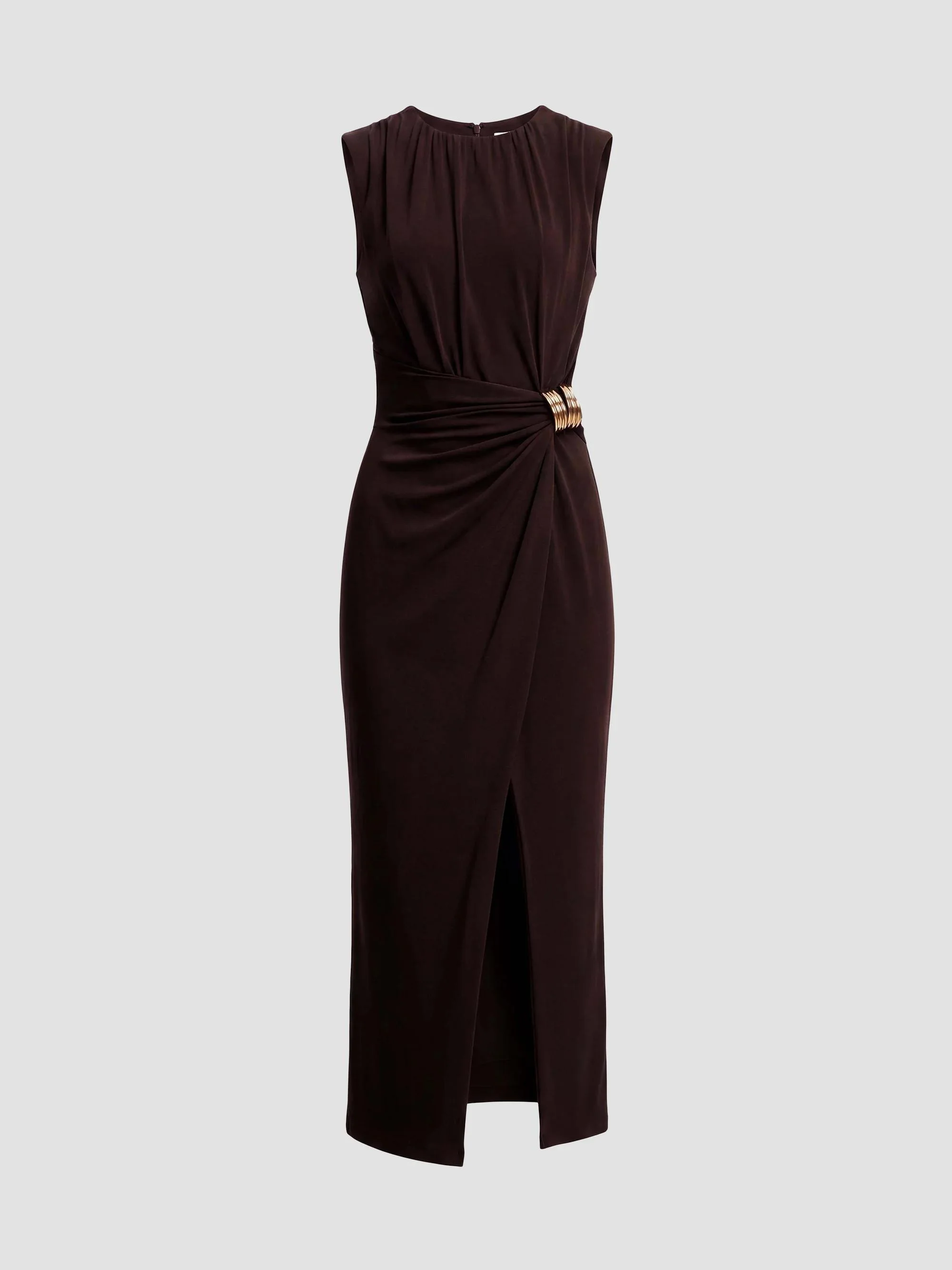 Women's Mikey Crepe Jersey Midi Dress - Mocha - 1