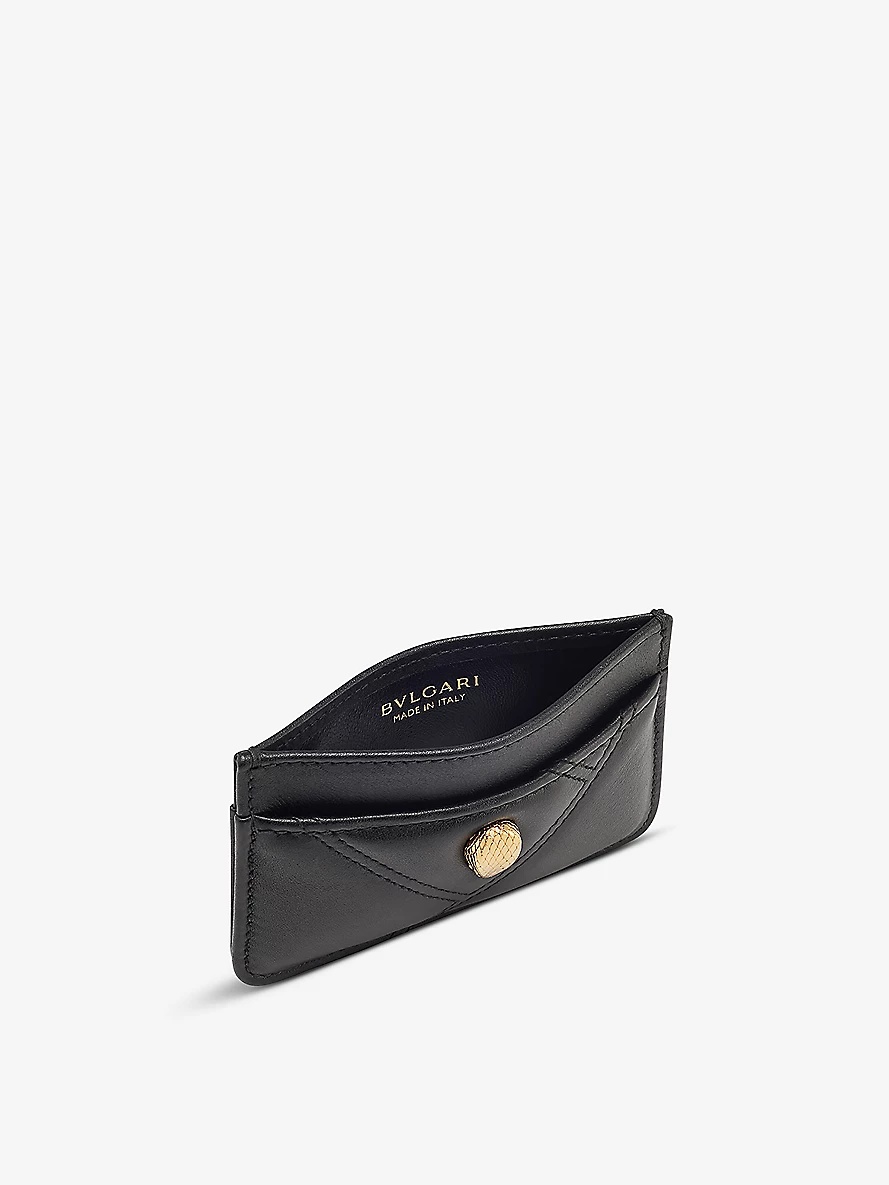 Serpenti Cabochon leather card holder - 4