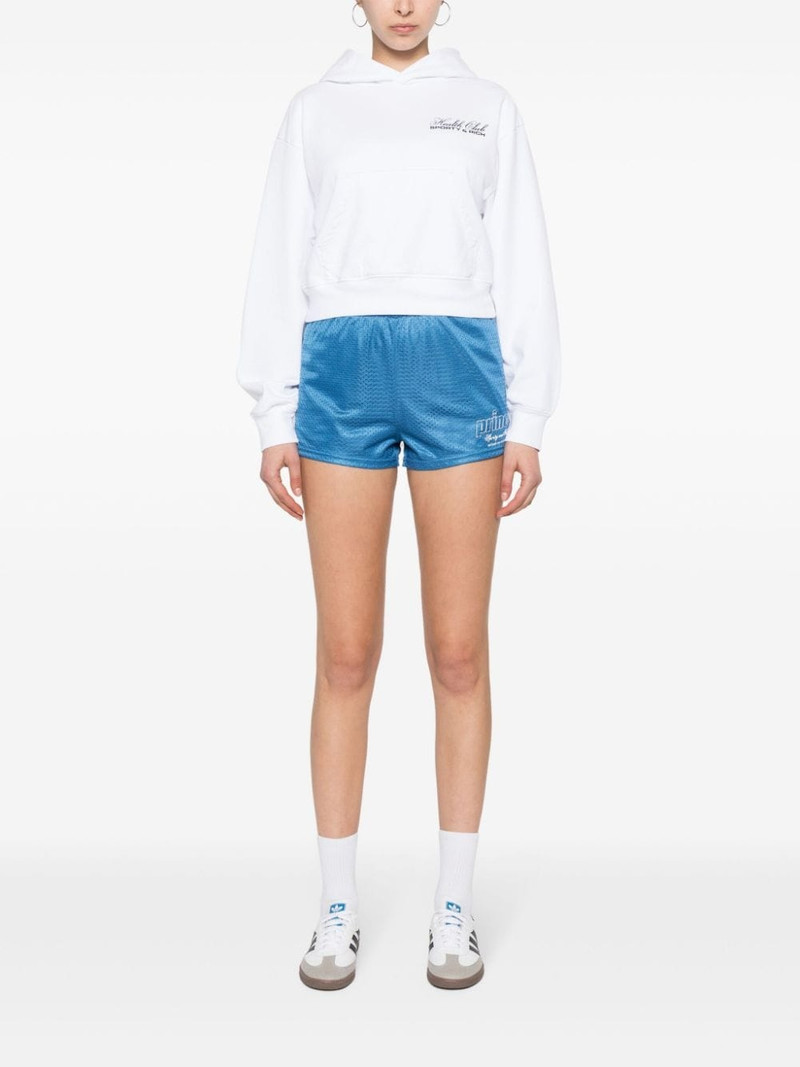 Sporty & Rich perforated-design shorts outlook