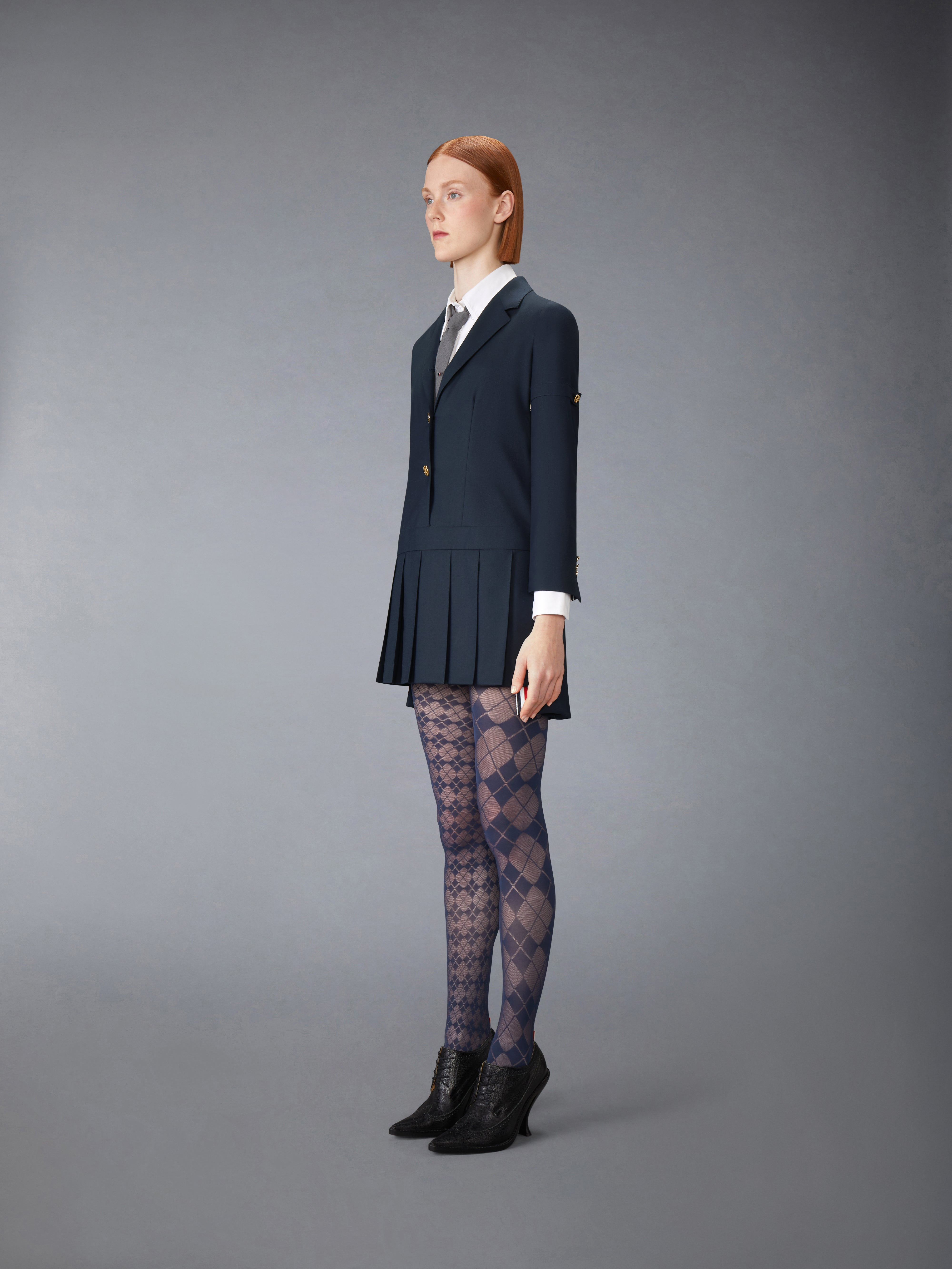SUPER 120'S TWILL SPORTCOAT MINI DRESS - 4