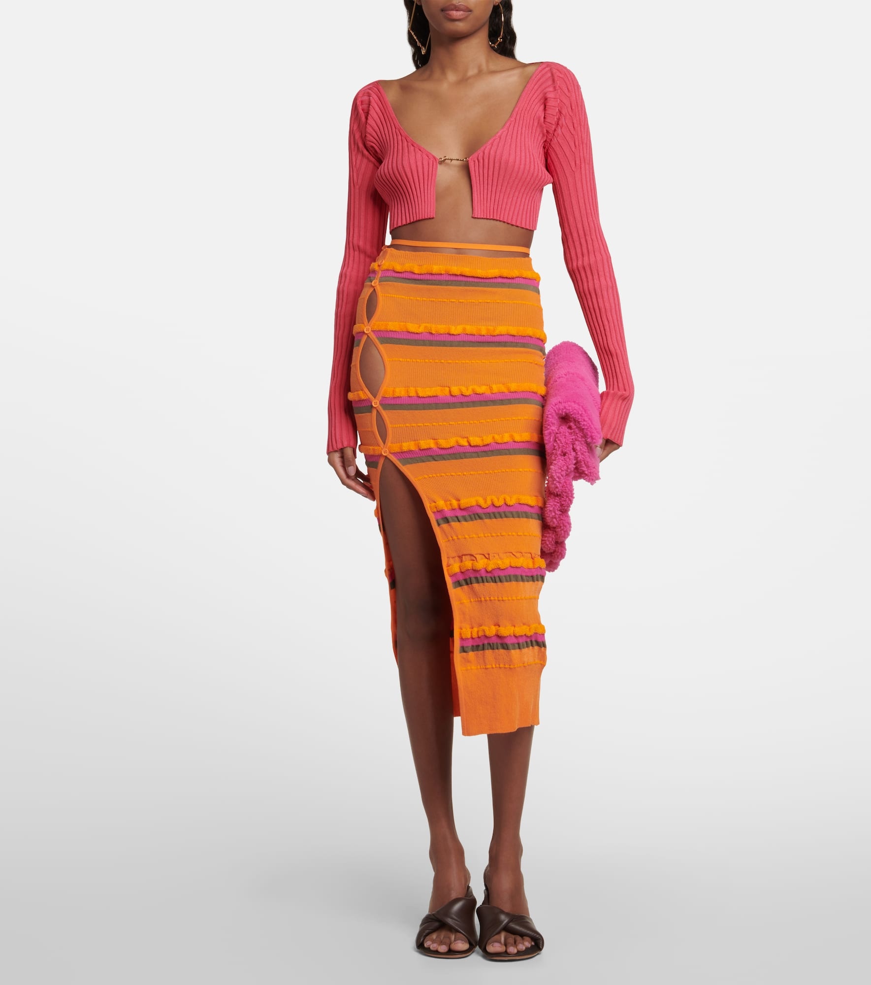 La Maille Pralu cropped cardigan - 2