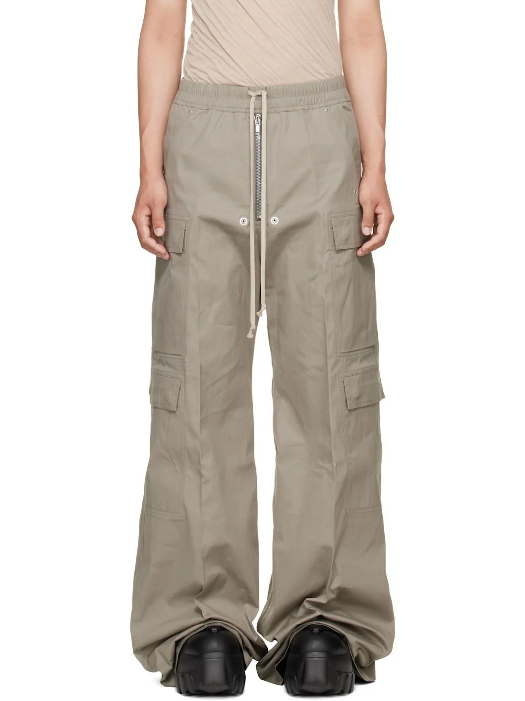 Taupe Tower Cargobelas Cargo Pants - 1