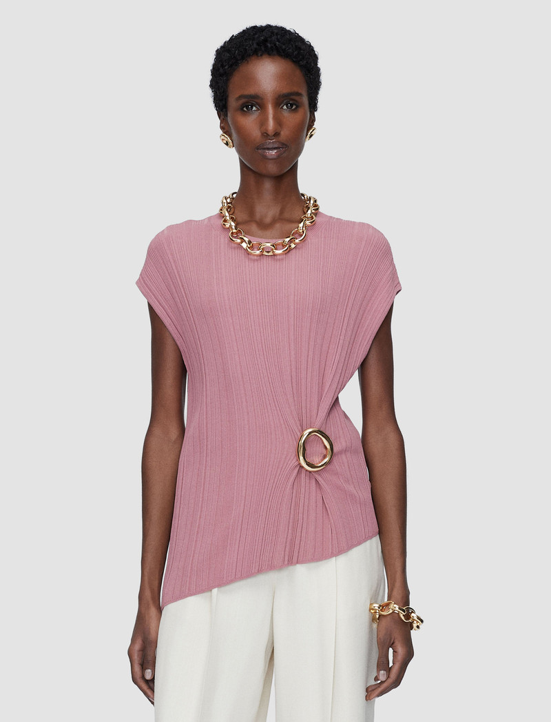 JOSEPH Kenit Knit Plissé Top outlook