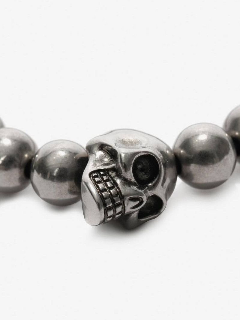 Skull Multibeaded Bracelet in Silver 3