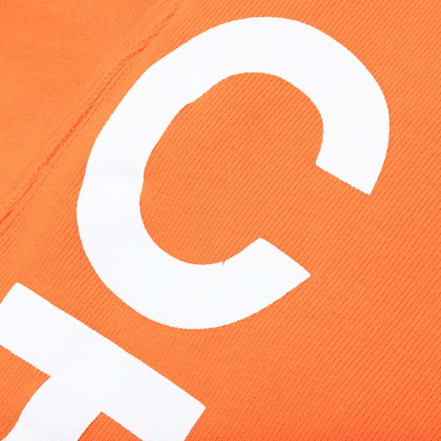 HERON PRESTON PLAIN SWEATPANTS CTNMB VERTIC - ORANGE/WHITE - 4