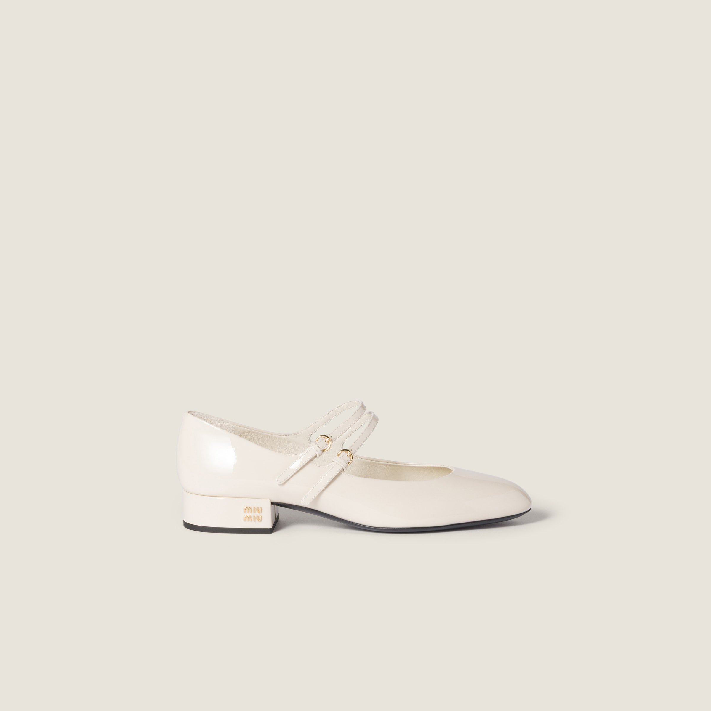 Patent leather slingback pumps with buckles - 2