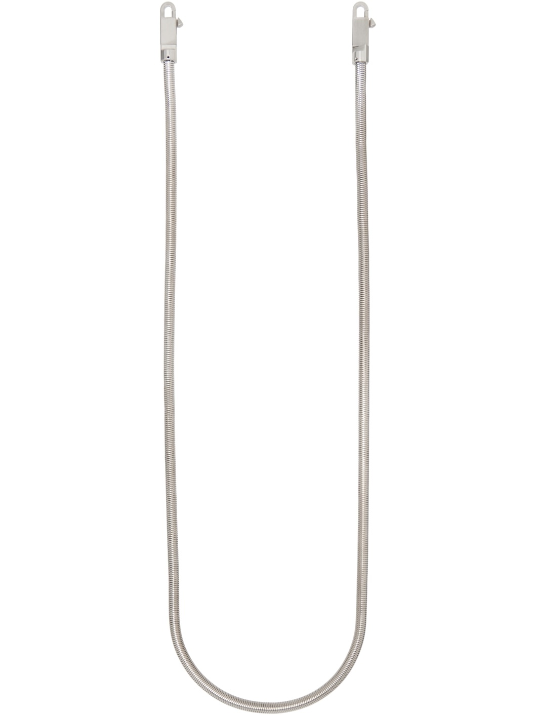 Silver Snake Chain Crossbody Strap - 2