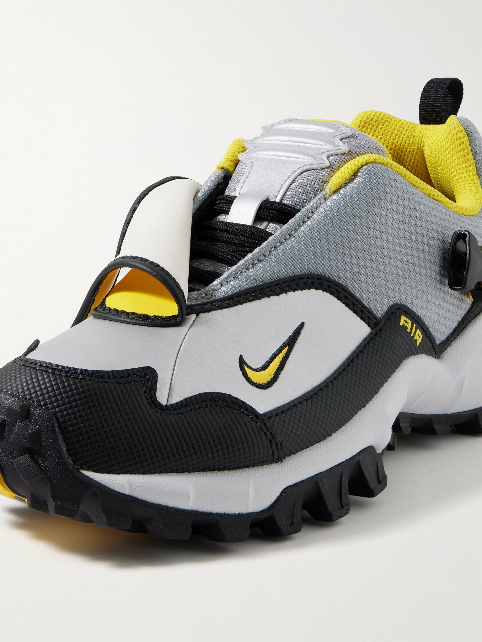 ACG Phassad Mesh and Rubber Sneakers Silver - 5