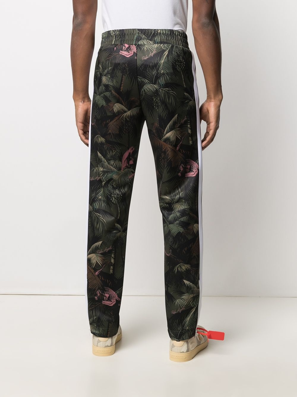 leaf-print track pants - 4