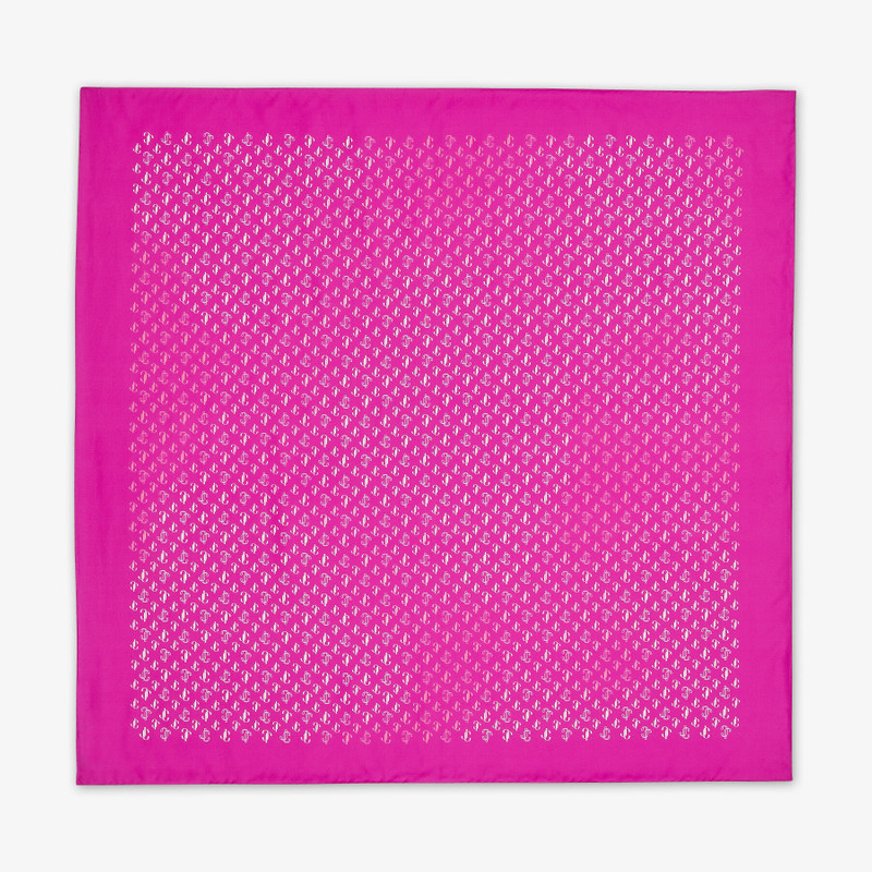 JIMMY CHOO Reta
Fuchsia JC Monogram Printed Silk Foulard outlook