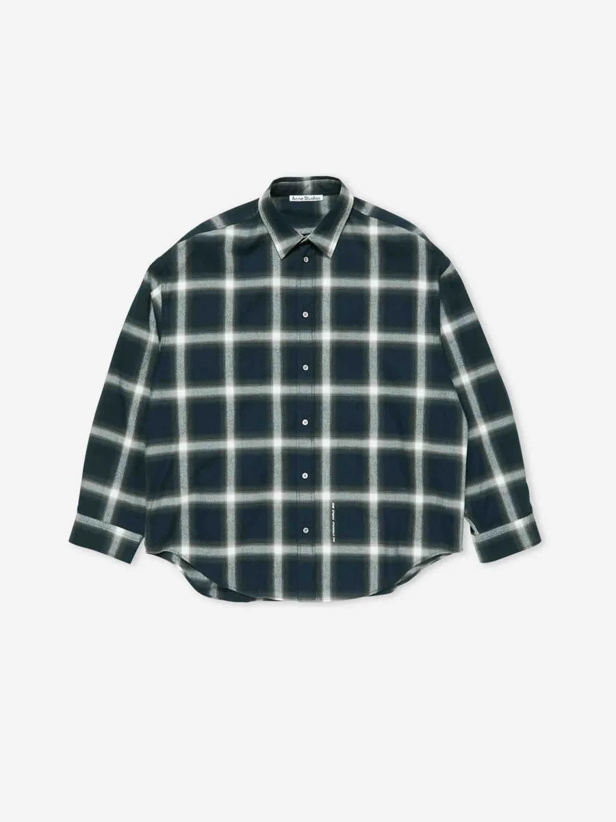 Acne Studios Cotton Check Shirt - 1