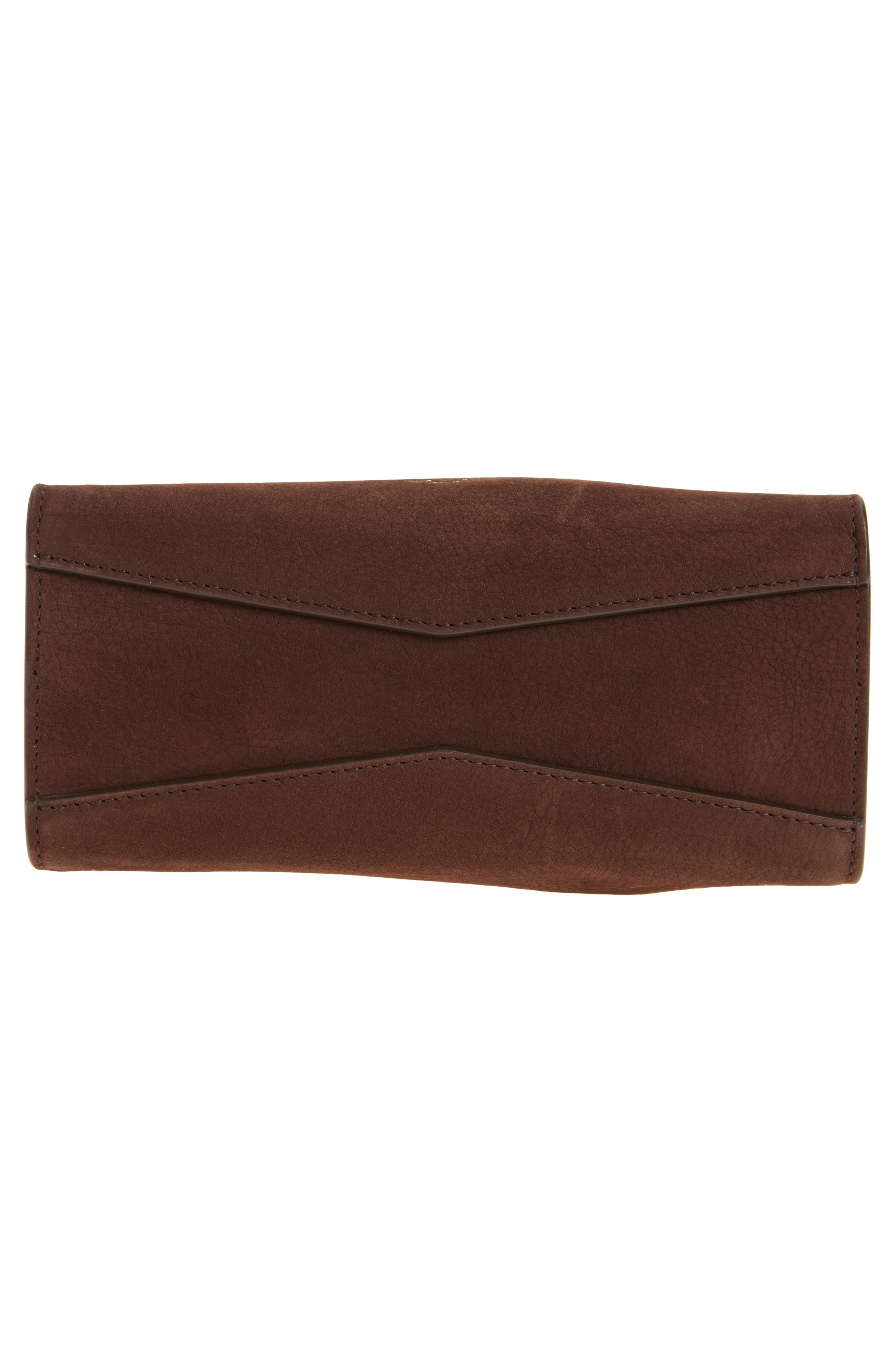 Alaïa Small Le Click Suede Shoulder Bag in Brun Fonce at Nordstrom - 5