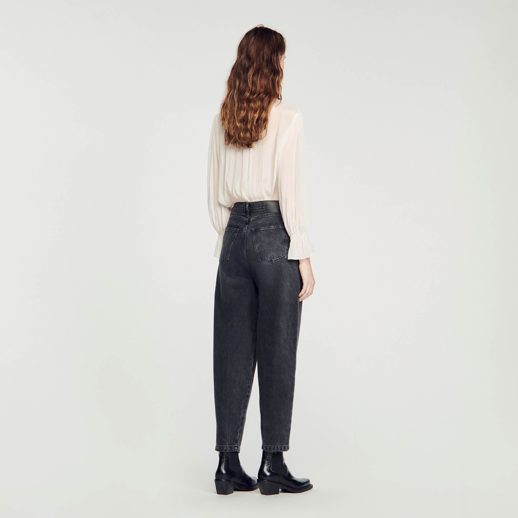 OVERSIZED FRAYED JEANS - 6