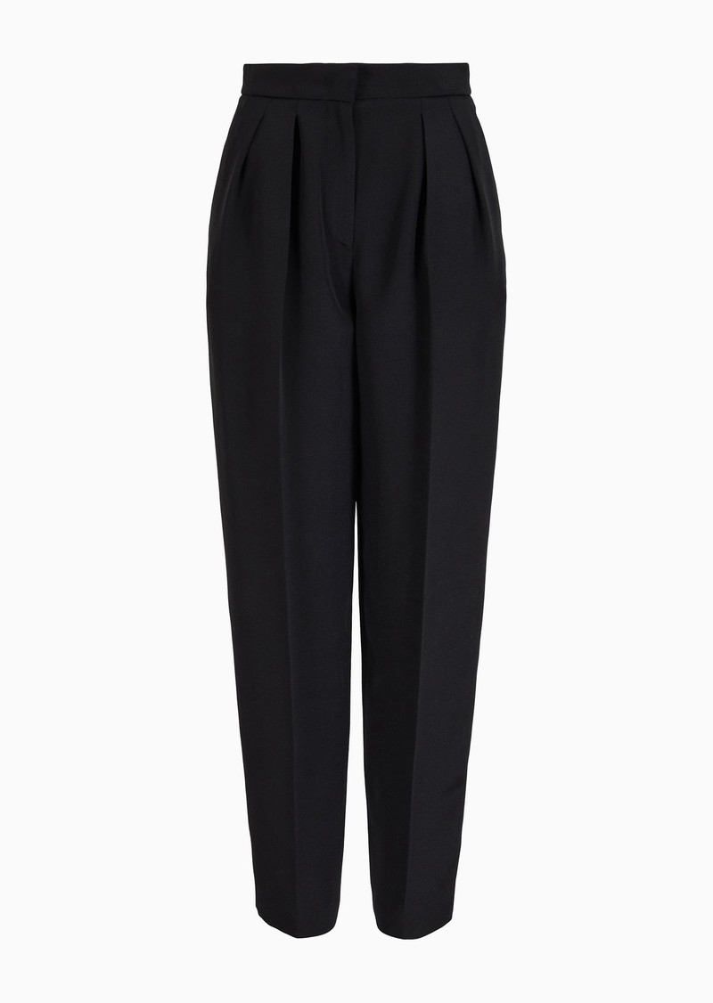 Two-dart trousers in silk and linen 1