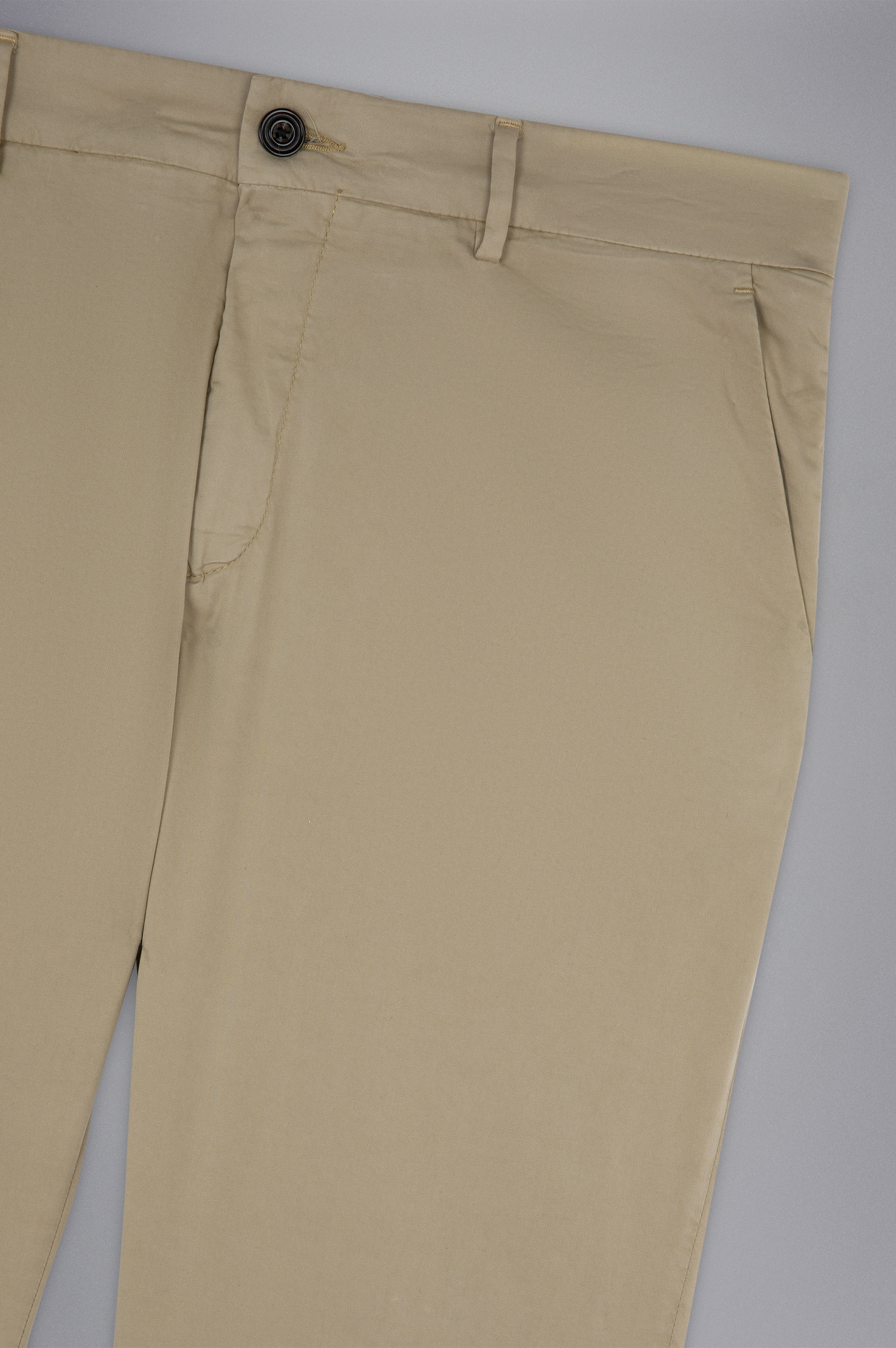 SILK AND STRETCH COTTON CHINO TROUSERS - 5