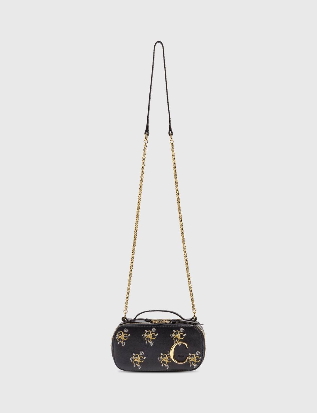 Chloé C Mini Vanity Bag With Embroidery - 3