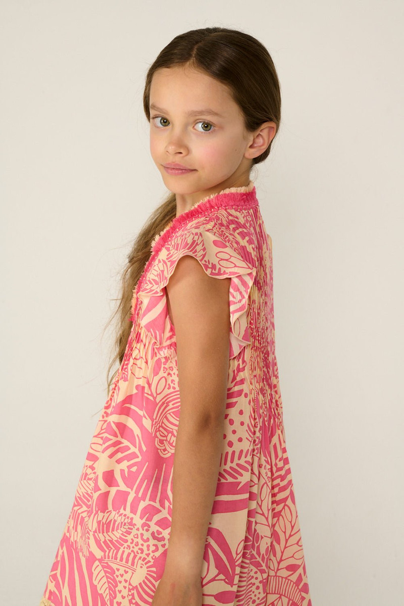 Mini Dress Sasha for girls - Pink Toucan 4