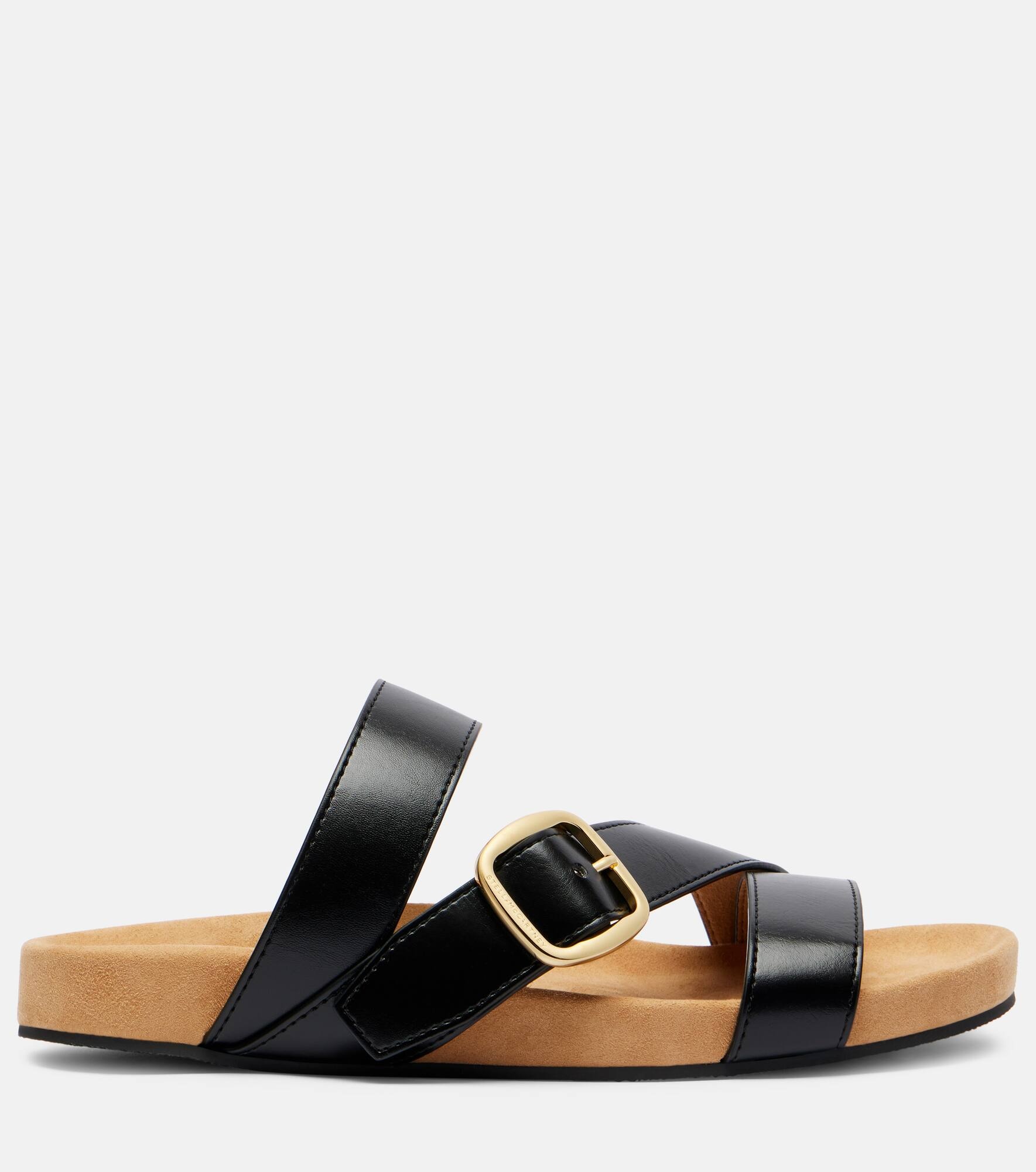 Gaia faux leather slides - 4