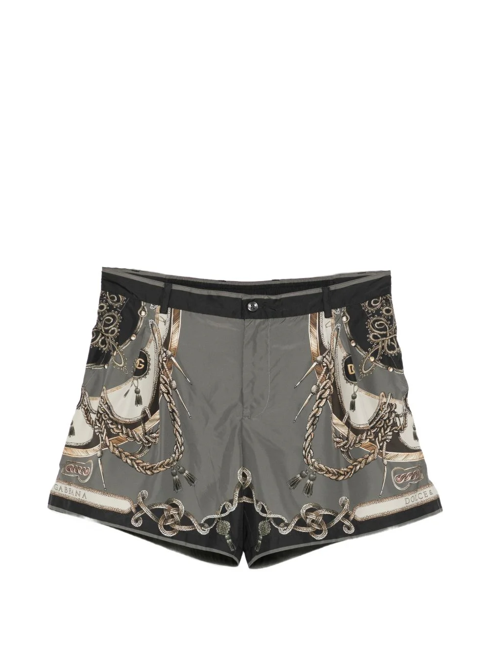 graphic-print swim shorts - 1