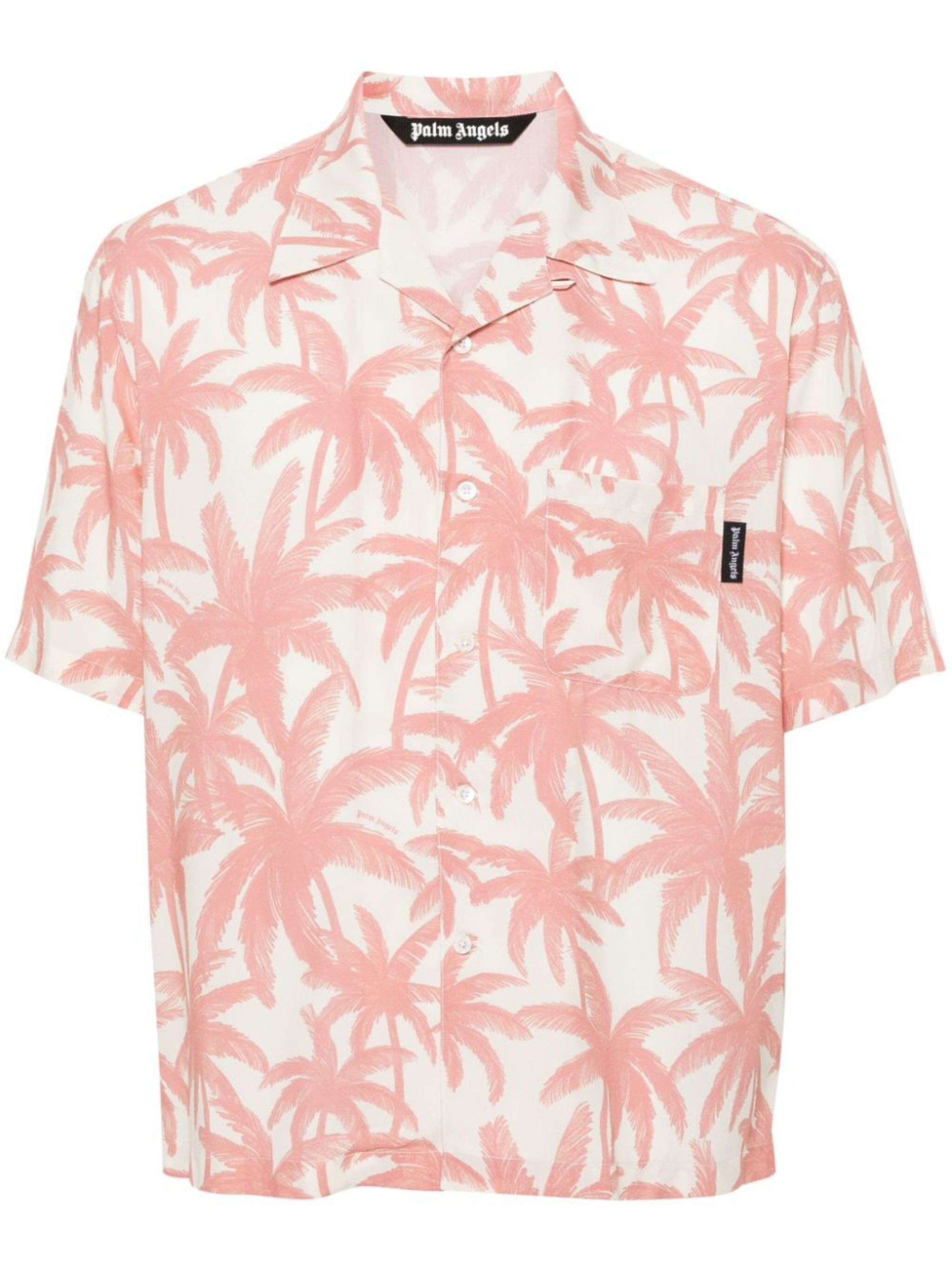 palm-tree print shirt - 1