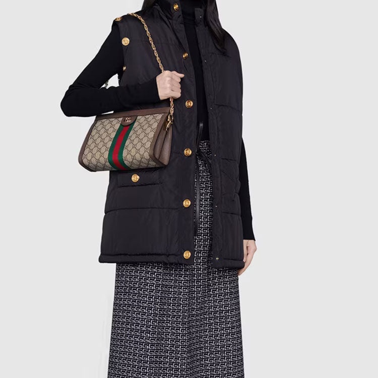 (WMNS) Gucci Ophidia Retro Shoulder Messenger Bag 'Brown' 503877-K05NG-8745 - 18