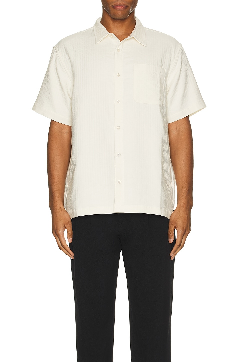 Bruce Double Layer Crinkle Short Sleeve Shirt - 4