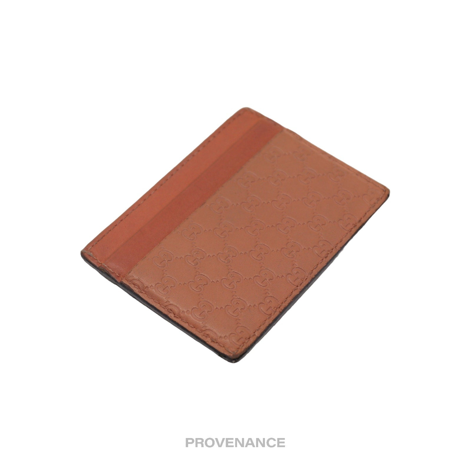 Gucci Card Holder Wallet - Peach MicroGuccissima Leather - 6