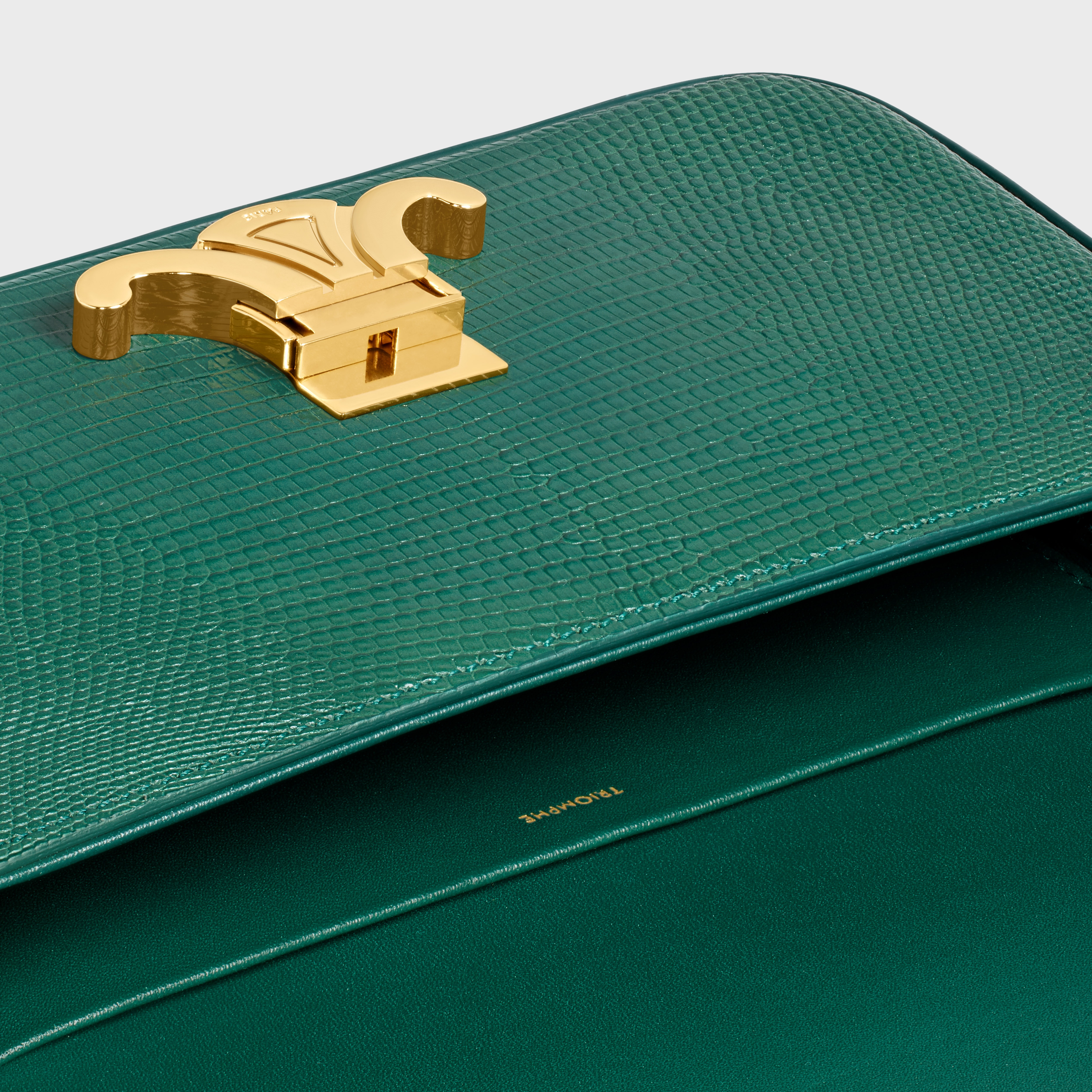 Shoulder Bag Triomphe in lizard - 4