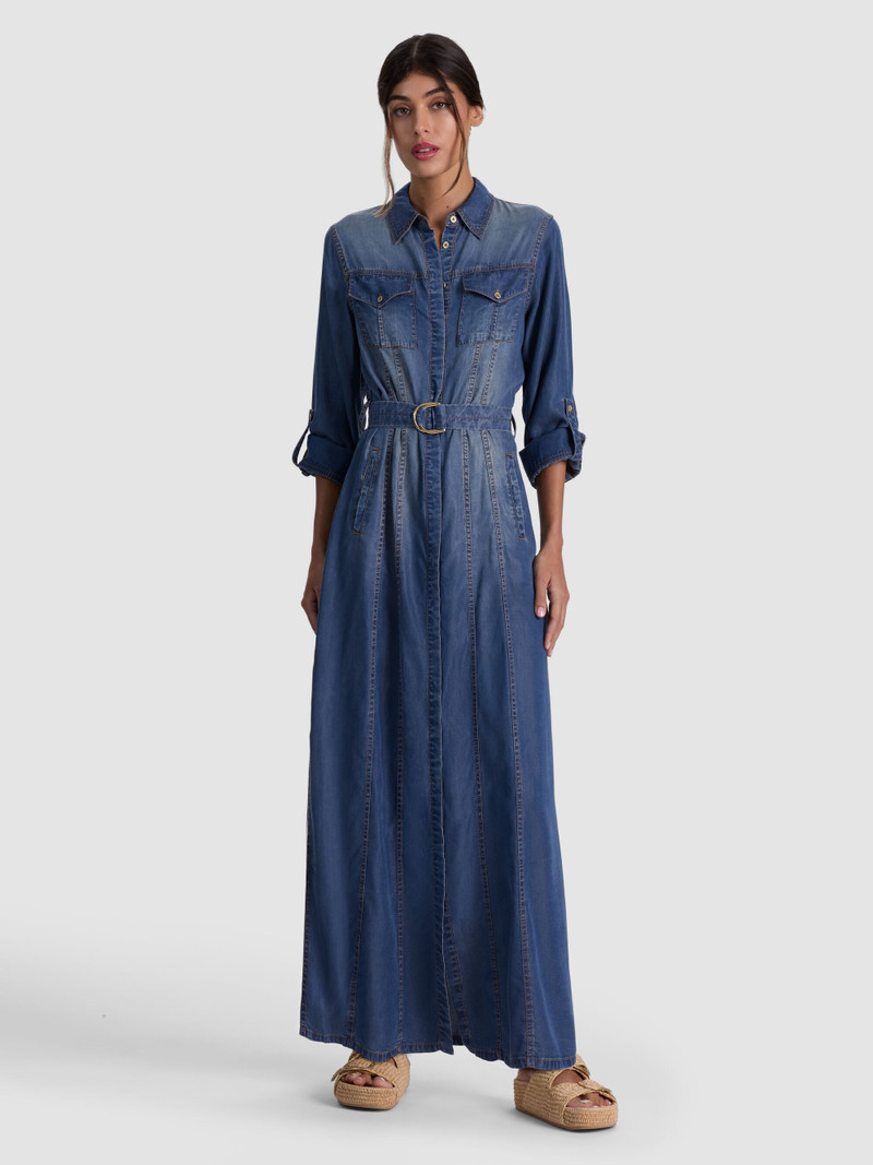 CHASSIDY MAXI DENIM DRESS 5
