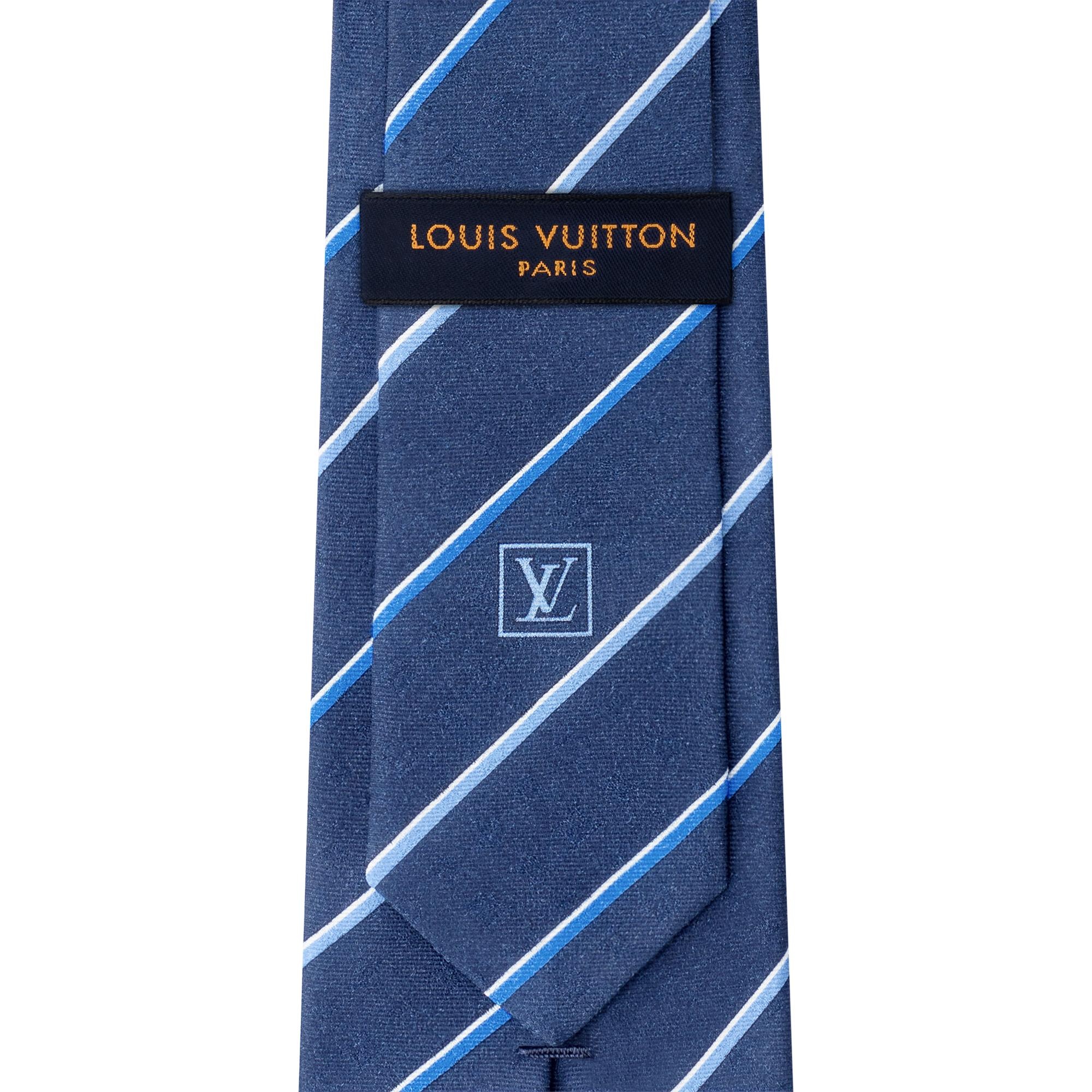 Monogram College Stripes Tie - 3