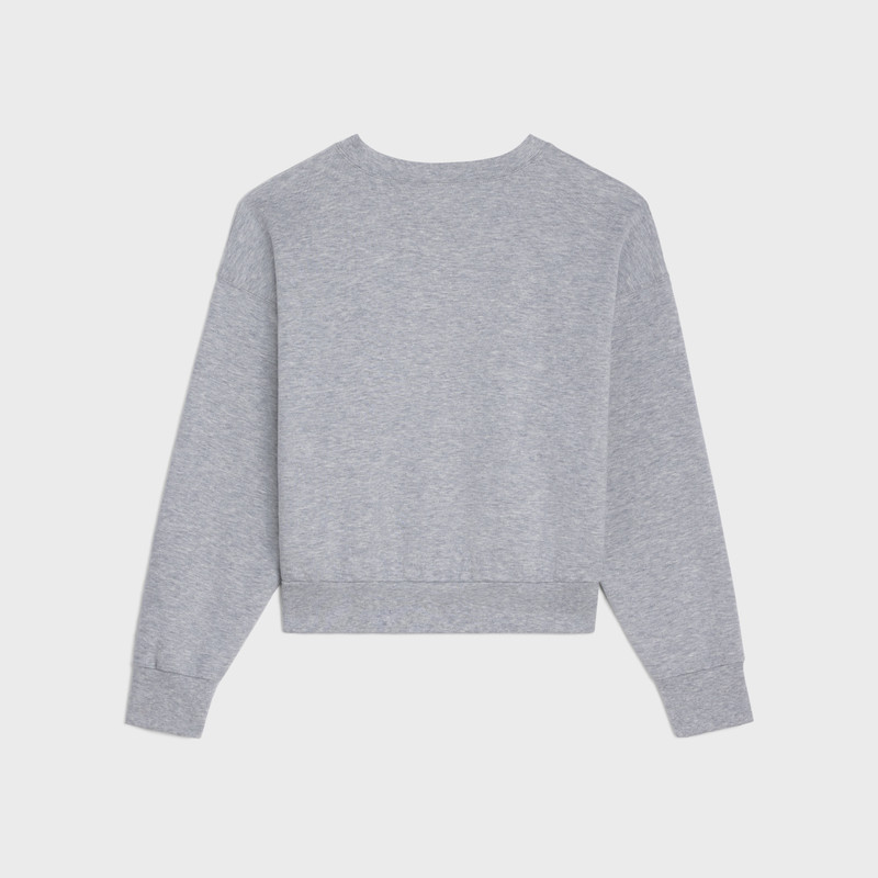 CELINE loose Celine Paris sweatshirt in cotton and cashmere outlook