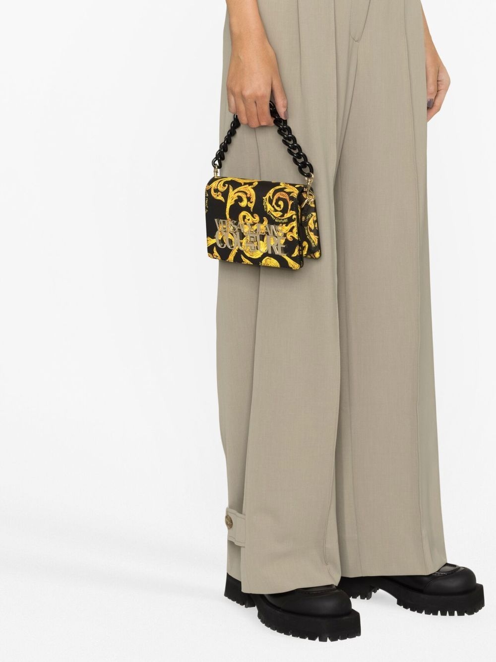 Barocco-print crossbody bag - 3