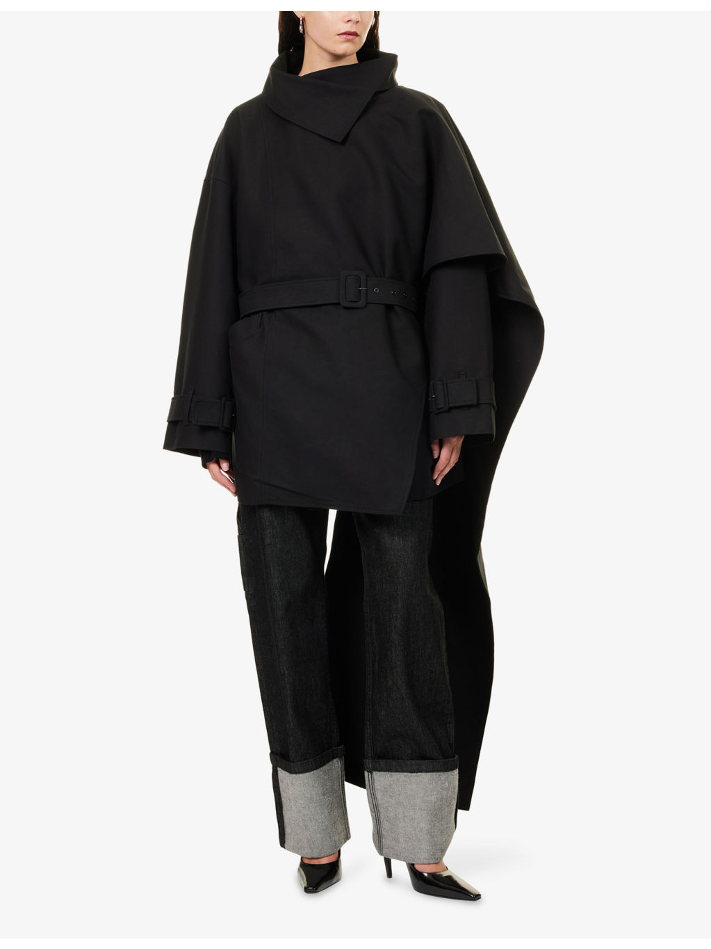 Mini Scarfcoat Cotton-Poplin Jacket - 3