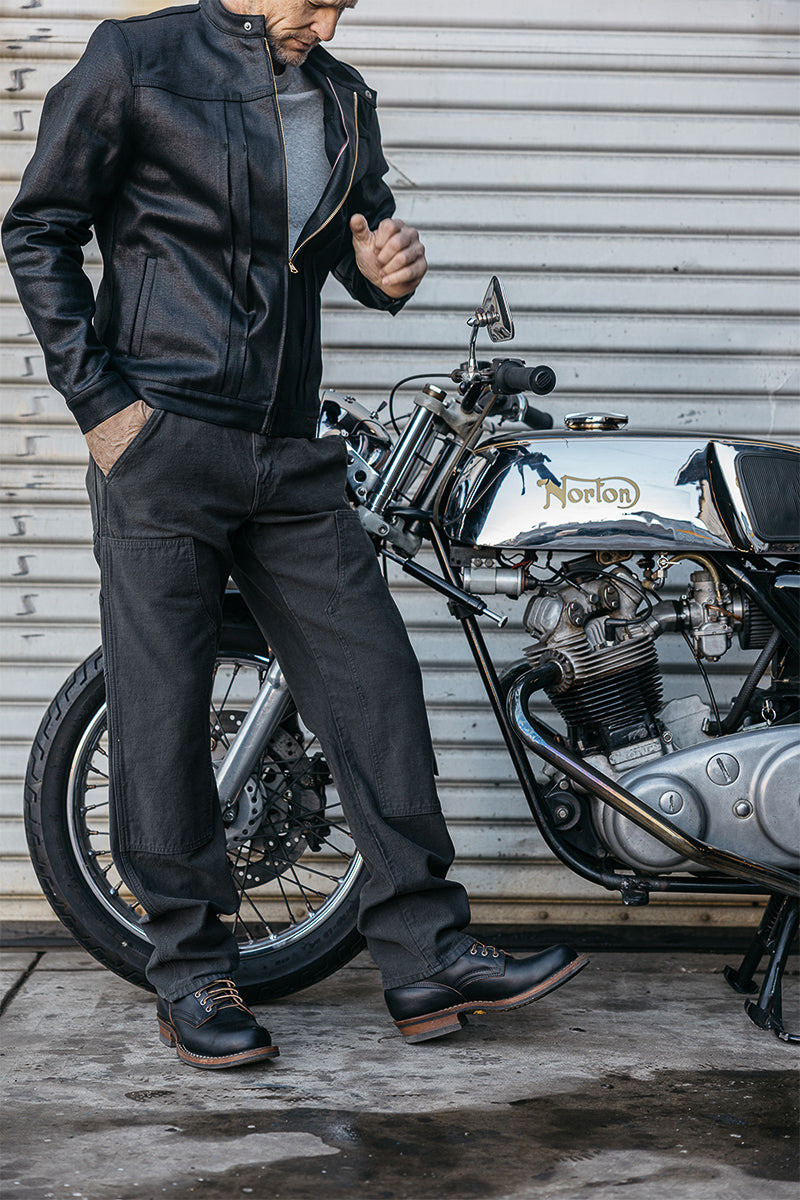 The Double Knee Pants Classic Straight - Concrete 6