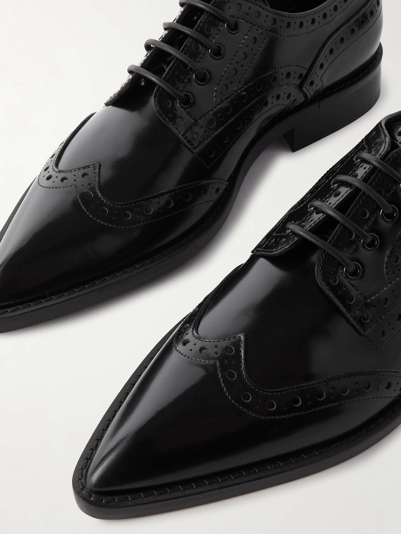 Leather brogues - 4