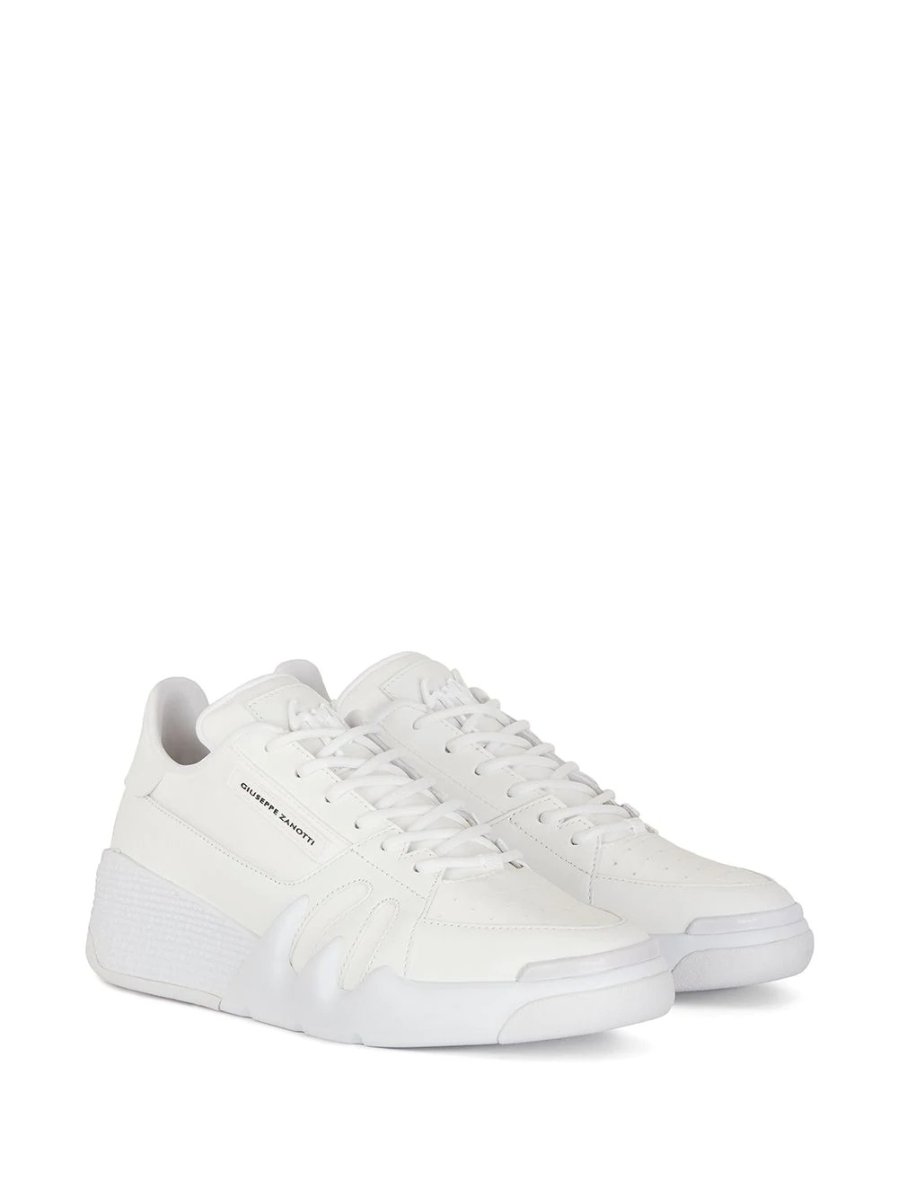 panelled low-top sneakers - 2